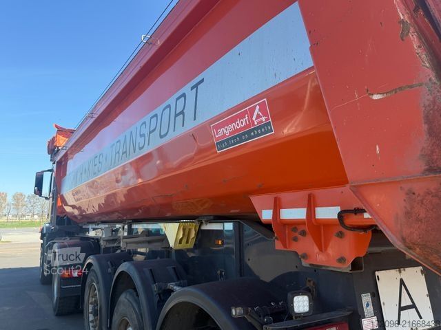 Kippers oplegger LANGENDORF SKS-HS 24/29 Stahl, Elektr. Verdeck, Liftachse