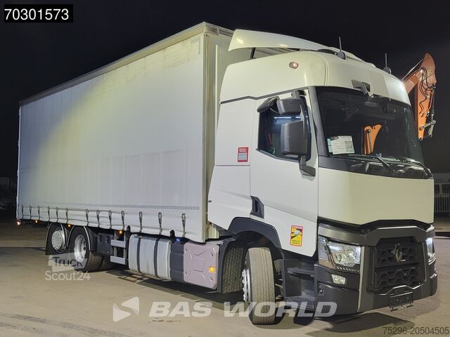Przesuwana plandeka Renault T 480 6X2 Curtainsides Lift + steering axle Aut...