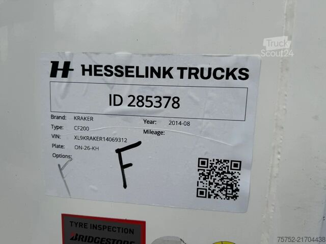 Moving floor Kraker 92m3 Cargo Floor GMP, Top condition