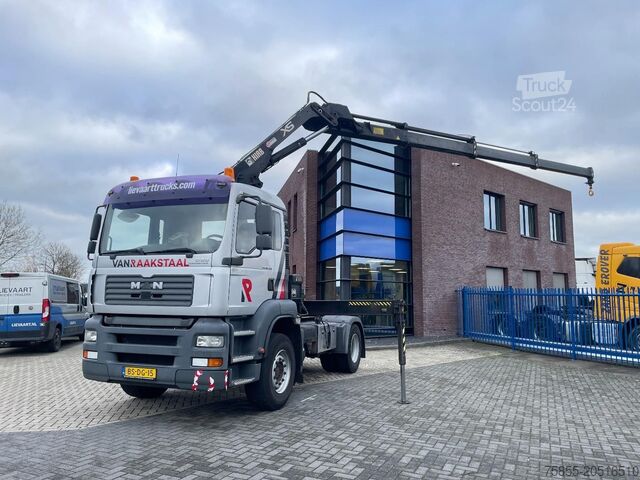 Standard tractor MAN TGA 18.310 Hiab 166 E-3 HIDUO Crane-Kran + Remo...