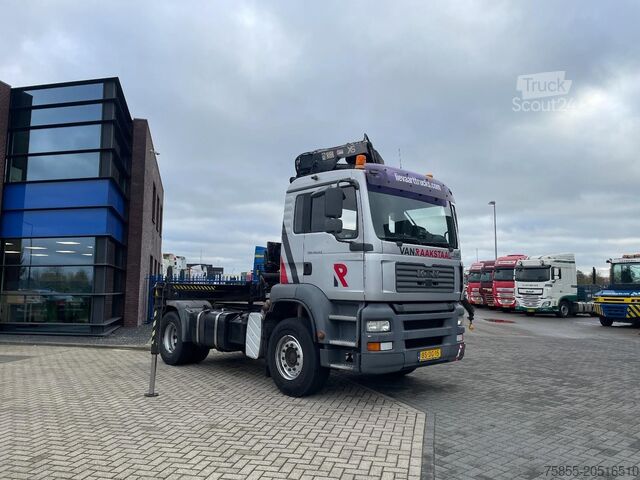 Standard tractor MAN TGA 18.310 Hiab 166 E-3 HIDUO Crane-Kran + Remo...