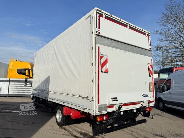 Curtain sider van FUSO Canter/7C18/Automatik/Pritsche+Plane+LBW/E6e