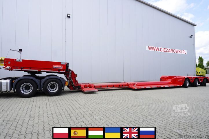 Lowbed semitrailer for transportation of construction machinery LANGENDORF SATAHV 30/50 low-bed semi-trailer / 16 m