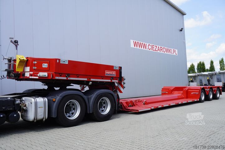 Lowbed semitrailer for transportation of construction machinery LANGENDORF SATAHV 30/50 low-bed semi-trailer / 16 m