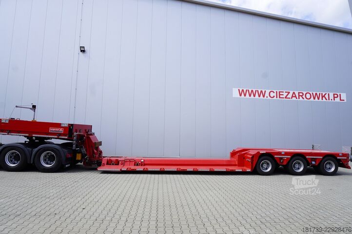 Lowbed semitrailer for transportation of construction machinery LANGENDORF SATAHV 30/50 low-bed semi-trailer / 16 m