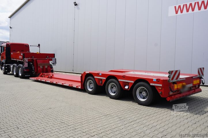 Lowbed semitrailer for transportation of construction machinery LANGENDORF SATAHV 30/50 low-bed semi-trailer / 16 m
