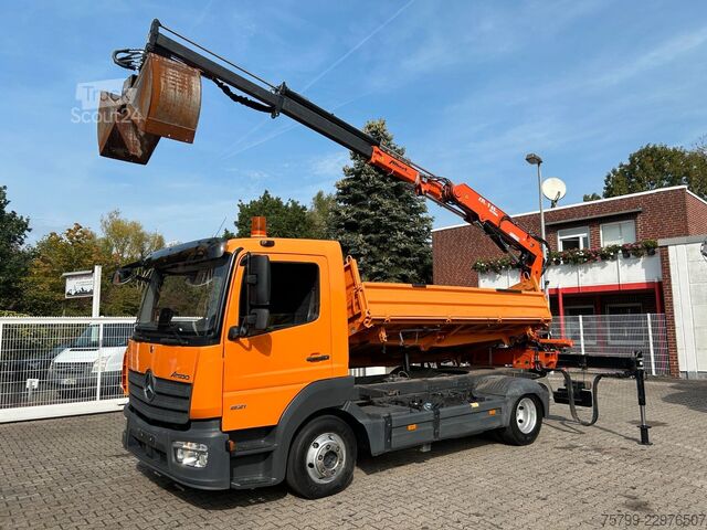 Üç yönlü damperli kamyonet MERCEDES-BENZ 821 Meiller 2Skipper+Atlas 65.4 Kran Bj.2025