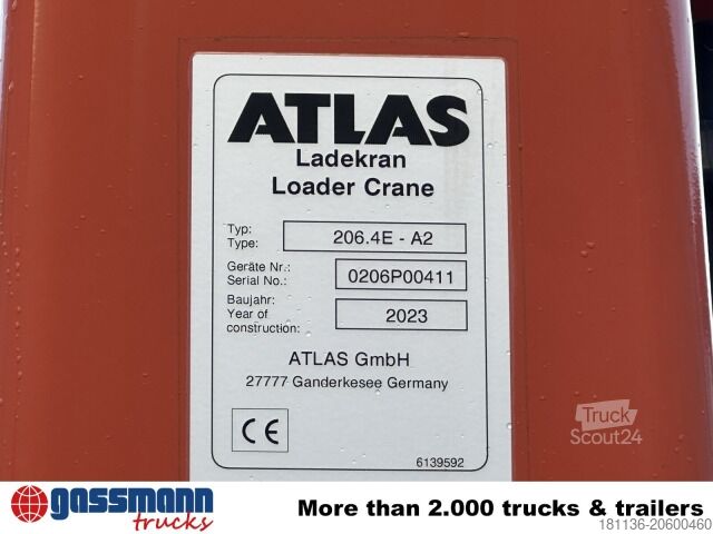 Kipper LKW Iveco X-Way AD300X46Z 6x4 mit Kran Atlas AK 206.4E-A2,