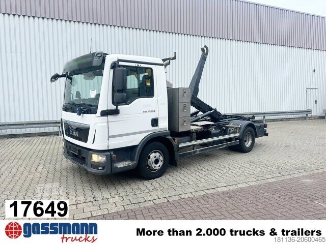 Kroklastbil MAN TGL 12.250 4x2 BL, Palfinger Abroller P 07-25MPA,