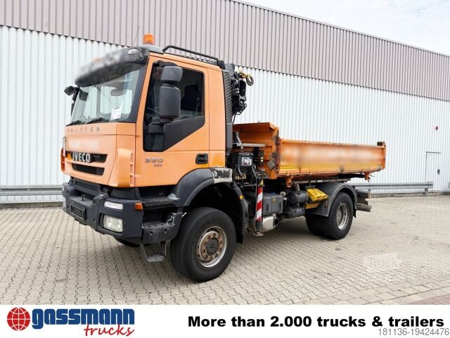 Sklápač Iveco Trakker AD190T36W 4x4, EEV, Kran Hiab 111BS-2