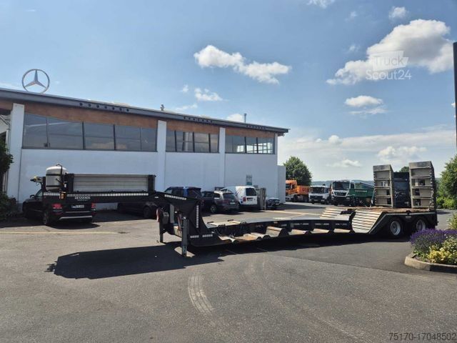 Alacsony rakfelületű félpótkocsi Ressenig SATL2-400 teleskop.-Maschinentieflader