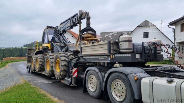 Alacsony rakfelületű félpótkocsi Ressenig SATL2-400 teleskop.-Maschinentieflader