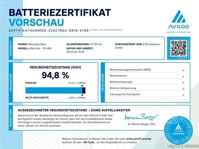 Dodávka Mercedes-Benz eSprinter 312 Kasten FWD,3.924mm Radstand