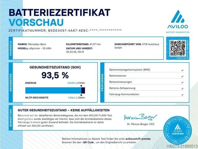 Dodávka Mercedes-Benz eSprinter 312 Kasten FWD,3.924mm Radstand