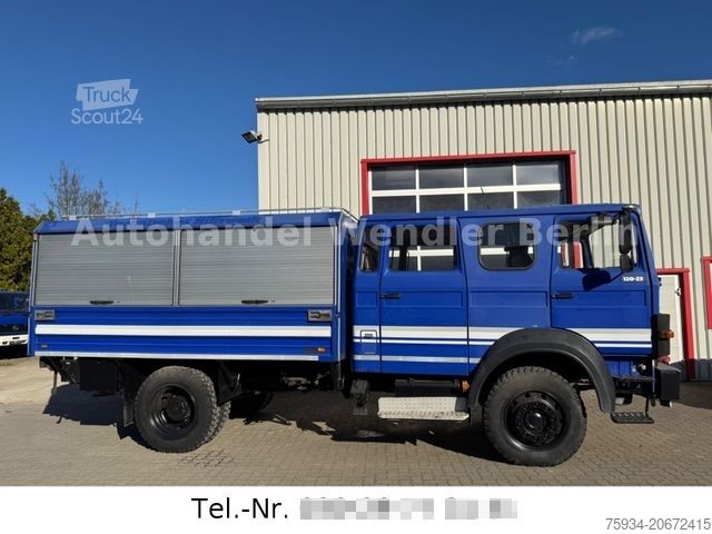 Dėžinis sunkvežimis IVECO 120-23 AW V8 4x4 Rotzler Winde TÜV neu  H-Gutach