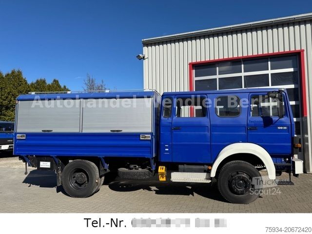 Dėžinis sunkvežimis IVECO 120-23 AW V8 4x4 Rotzler Winde TÜV neu  H-Gutach