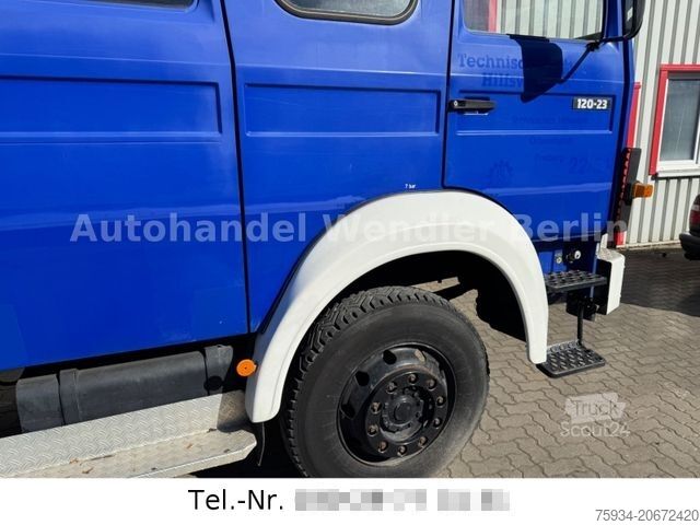 Dėžinis sunkvežimis IVECO 120-23 AW V8 4x4 Rotzler Winde TÜV neu  H-Gutach