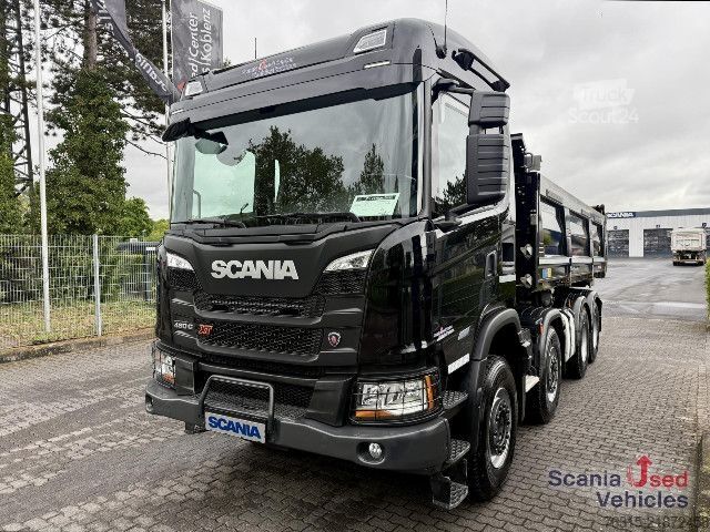 Camion-benne tricar Scania G460 - 8x4 - MEILLER DSK BORDMATIK - NEW TIRES