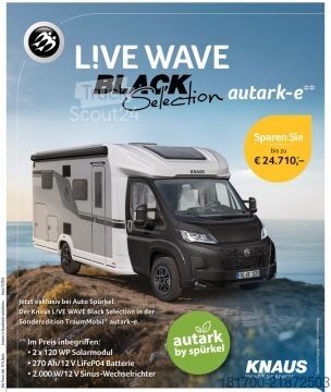 Halvintegreret autocamper Knaus L!VE WAVE 650 MEG Black Selection *TraumMobil*Autark e*