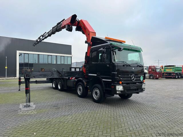 Autokrāna kravas automašīna Mercedes-Benz Actros 4144 8x4 Palfinger PK 85002 9x hydr winc...