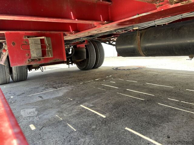 Zema kravnes piekabe  t3  3 Achs Tiefladeranhänger mit gerader Ladefläche