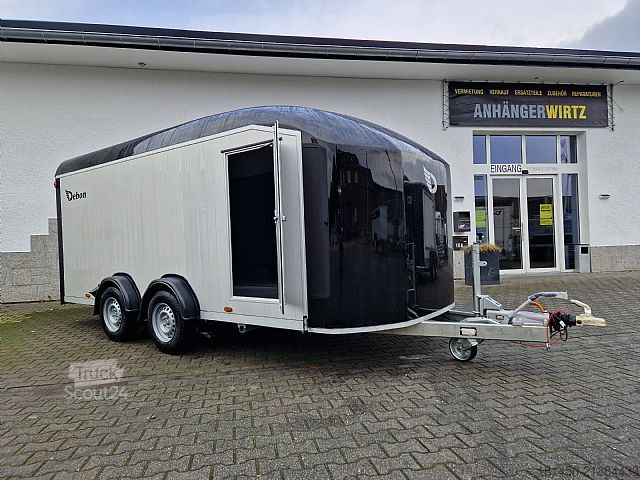 Remolque de turismos Cheval Liberté C 900 Roadster aerodynamischer Alukoffer Rampe