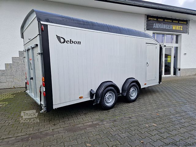 Remolque de turismos Cheval Liberté C 900 Roadster aerodynamischer Alukoffer Rampe