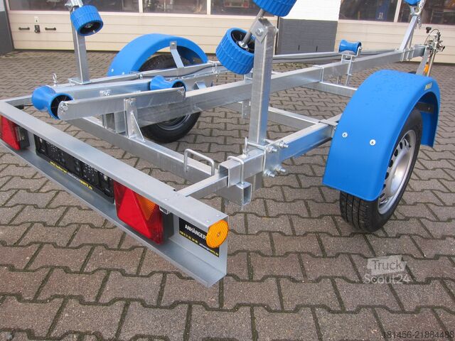 مقطورة قارب trailershop Boot Trailer Bootanhänger Neptun Navy 750kg sofort verfügbar nach Bestellung