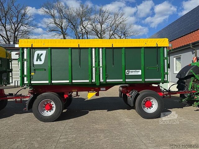 Kippanhänger Kröger 18to mit Kunststoffbordwand Interne Nr. 40740