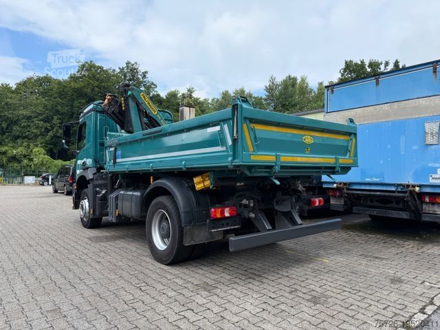 Camión volquete trilateral MERCEDES-BENZ 1832Arocs,Kran org 11 Tkm Meiler Kipper