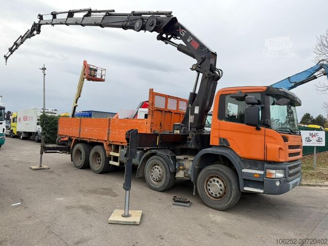 Kraanwagen Scania P420 8X4 + (25m) CRANE HIAB 422 E-5 HIPRO + JIB...