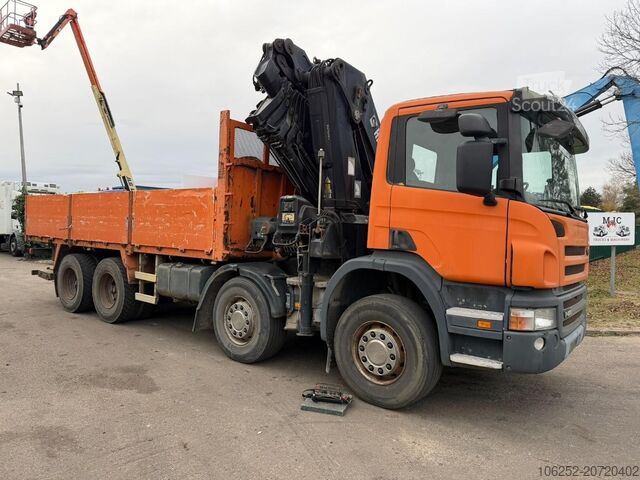Kraanwagen Scania P420 8X4 + (25m) CRANE HIAB 422 E-5 HIPRO + JIB...