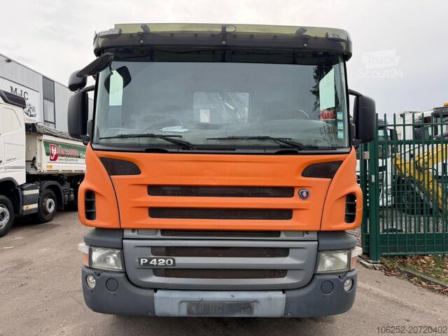 Kraanwagen Scania P420 8X4 + (25m) CRANE HIAB 422 E-5 HIPRO + JIB...