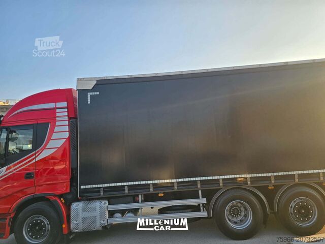 φορτηγό με επίπεδη επιφάνεια και μουσαμά Iveco STRALIS 260S46 XP 2018 EURO 6 KM670000