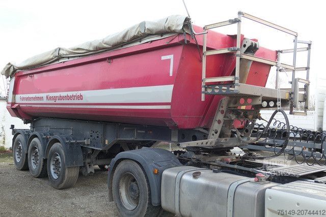 Напівпричіп-самоскид SCHMITZ CARGOBULL SKI 24 SL 7.2, Stahl, 26m³, Schlammdicht, Lift