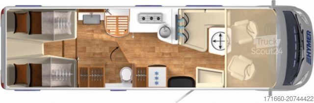 Integriertes Wohnmobil HYMER/ERIBA B-Klasse ML I 880 Klima|SAT|Solar|Hubstützen