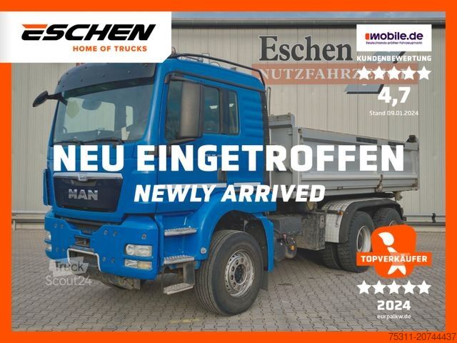 Трьохсторонній самоскид MAN TGS 26.480 6x4 BB|MEILLER/Bordmatik*Navi*Retard.