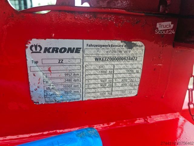 Swap-chassis trailer KRONE 2 Aksl. Kærre