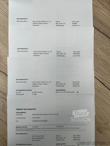 Kiepwagen bestelauto MERCEDES-BENZ Sprinter 310CDI Dreiseitenkipper Kipper Pritsche