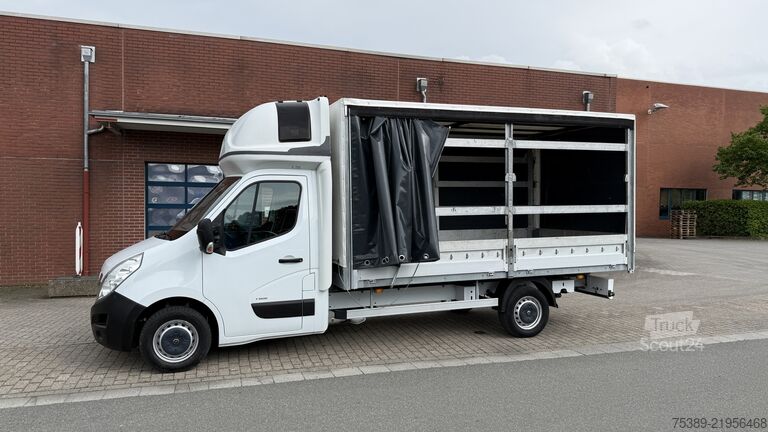 شاحنة صغيرة بيك أب Opel Movano  Pritsche Schiebeplane 3,5t Schlafkabine