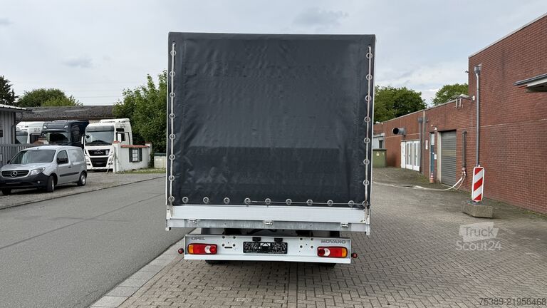 شاحنة صغيرة بيك أب Opel Movano  Pritsche Schiebeplane 3,5t Schlafkabine