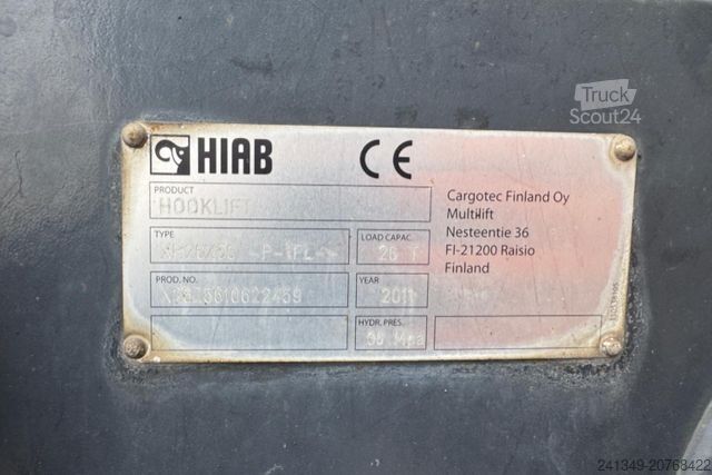 Camião porta-contentores de gancho MERCEDES-BENZ Actros 3248 Hiabt 26T AHK