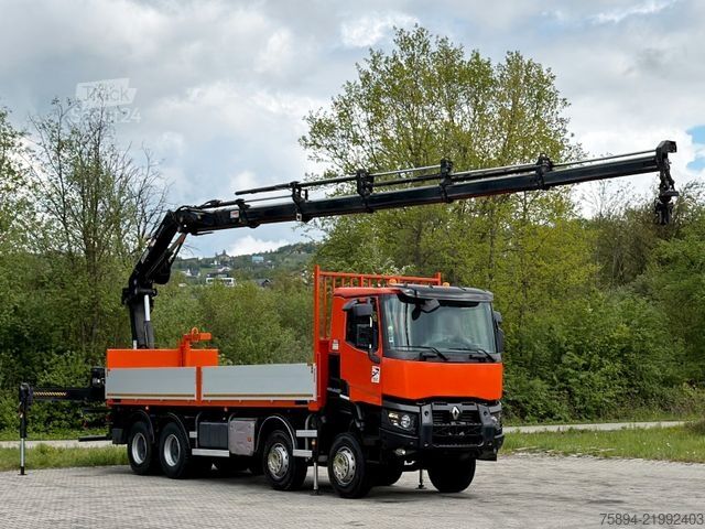 Lastbilsmonterad kran RENAULT K 430 * HIAB 211 EP - 5 HIDUO+ FUNK * 8x4
