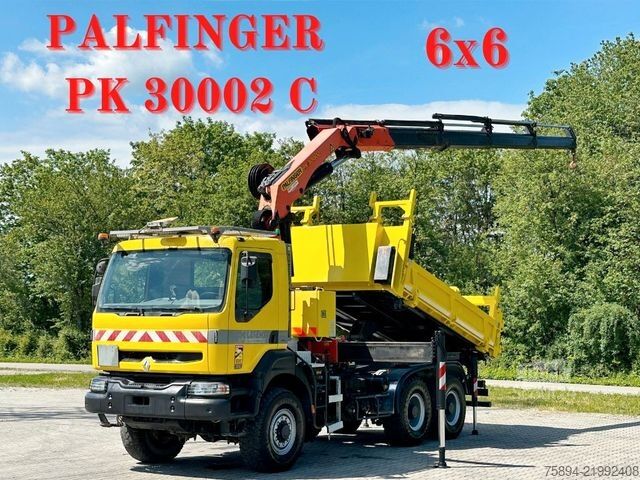 Teherautóra szerelt daru RENAULT KERAX 370 DCI * PK 30002 C + FUNK/BORDMATIC* 6x6