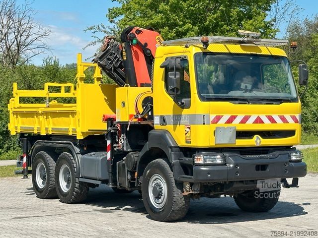 Teherautóra szerelt daru RENAULT KERAX 370 DCI * PK 30002 C + FUNK/BORDMATIC* 6x6