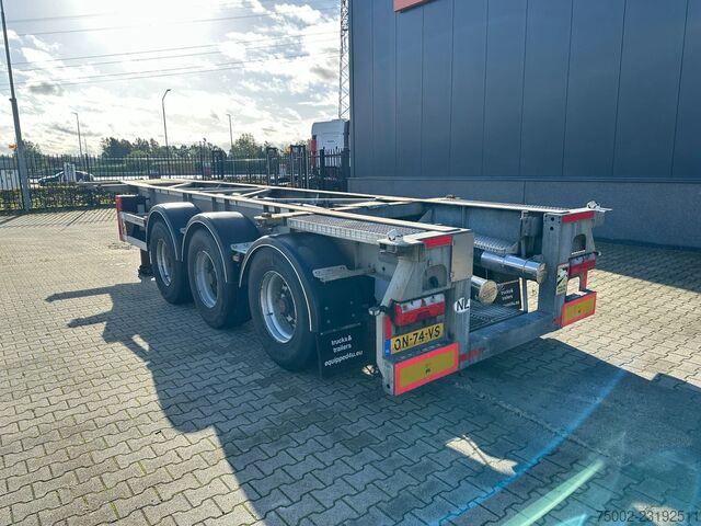  Van Hool 3-ASSIGE OPLEGGER 20FT/30FT ADR CHASSIS / galva...