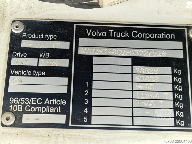 Standard-SZM Volvo FH 13.500 Globetrotter XL 6x2 - Retarder - Full...