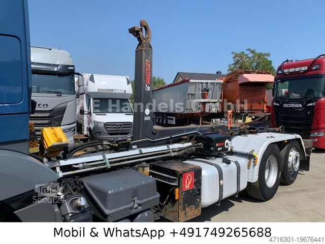 Camion benne à bras amovible MERCEDES-BENZ Antos 2542 M LL *Retarder/Hiab-XR21S56/Lenk+Lift