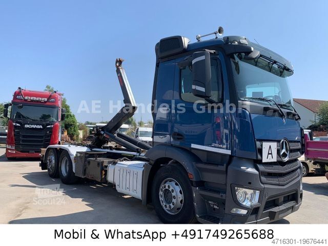 Camion benne à bras amovible MERCEDES-BENZ Antos 2542 M LL *Retarder/Hiab-XR21S56/Lenk+Lift