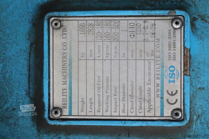 Zúzógép BEILITE HAMMER | S70 | 18 TO 26 TON | HYDRAULIC BREAKER